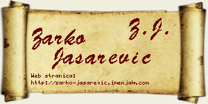 Žarko Jašarević vizit kartica